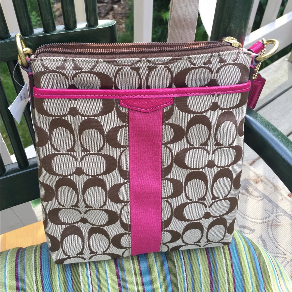 Pink Coach Cross Body Purse
